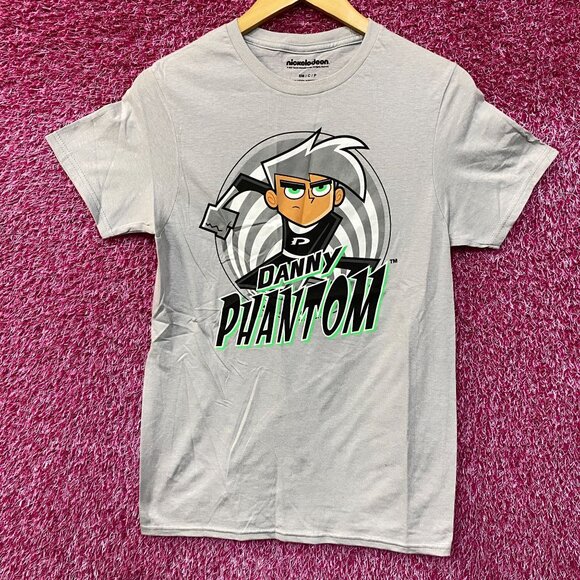 Nickelodeon Danny Phantom Spiral Retro Cartoon T-Shirt Small - Picture 1 of 4